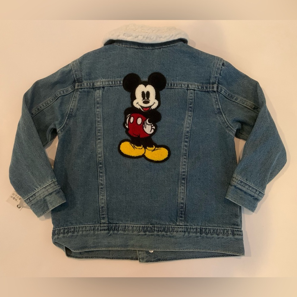 Disney Mickey Mouse Limited Edition Kids Denim Jacket Size 3 NWT